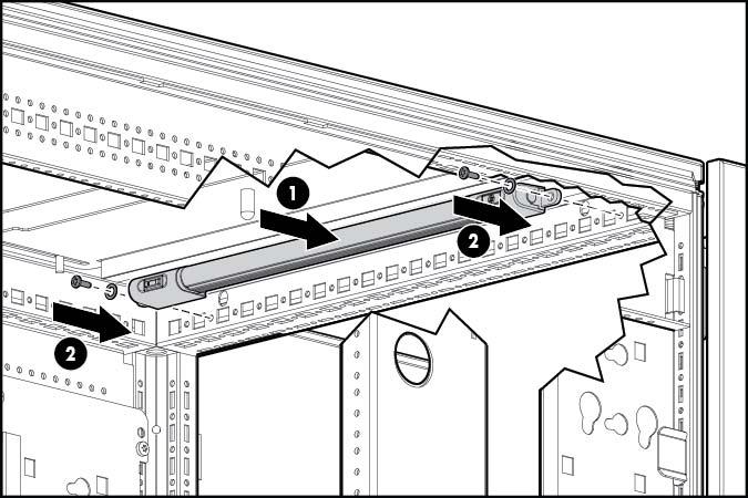 3. Coloque un tornillo y una arandela a través del orificio frontal de la placa de montaje.