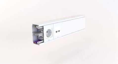 Seguridad en las instalaciones eléctricas de 2 tapas Separación de circuitos gracias al tabique fijo.