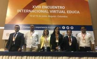 Educa Colombia 2017. Participaron del XVIII Encuentro Internacional Virtual Educa Colombia 2017; la Mag.