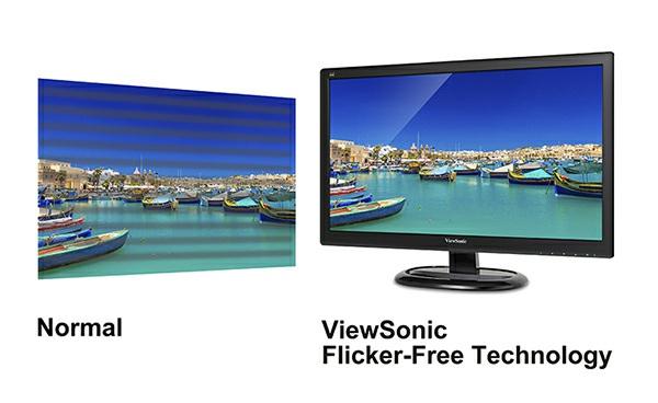 Technlogía Flicker Free para un mayor confort visual Las pantallas incorporan la technlogía Flicker Free que permite eliminar el parpadeo en todos los niveles de brillo para ofrecer una experiencia