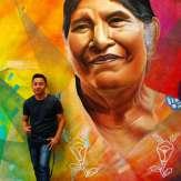 Sus últimos 4 años como muralista han visto una evolución tanto de técnicas como de dimensiones, y hoy en día la temática principal de su obra es el rescate de su cultura zapoteca, el folclor