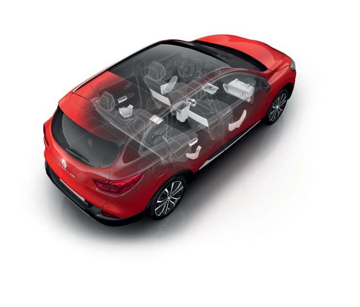 Polivalencia y practicidad Amplitud interior, modularidad inteligente, gran capacidad de carga. Renault Kadjar está lleno de cualidades.