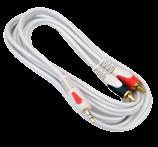 5mm Cable de 3.5mm estéreo 1 conector 3.5mm. 2 conectores RCA 1 conector 3.
