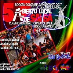 DIVISIÓN BAILADORES Reconociendo el trabajo de los buenos bailadores de las discotecas y sitios nocturnos de la salsa de Bogotá y el mundo, El Abierto Local de Salsa Campeonato 2017 ha decidido dar
