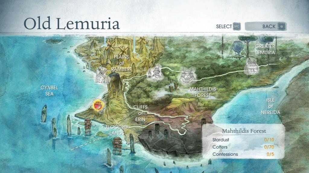 Mapa de Lemuria Puedes volver a visitar
