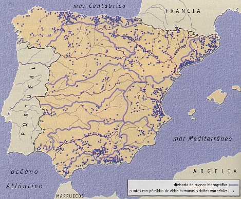 Las inundaciones constituyen el fenómeno natural que mayor incidencia tiene en la sociedad española En