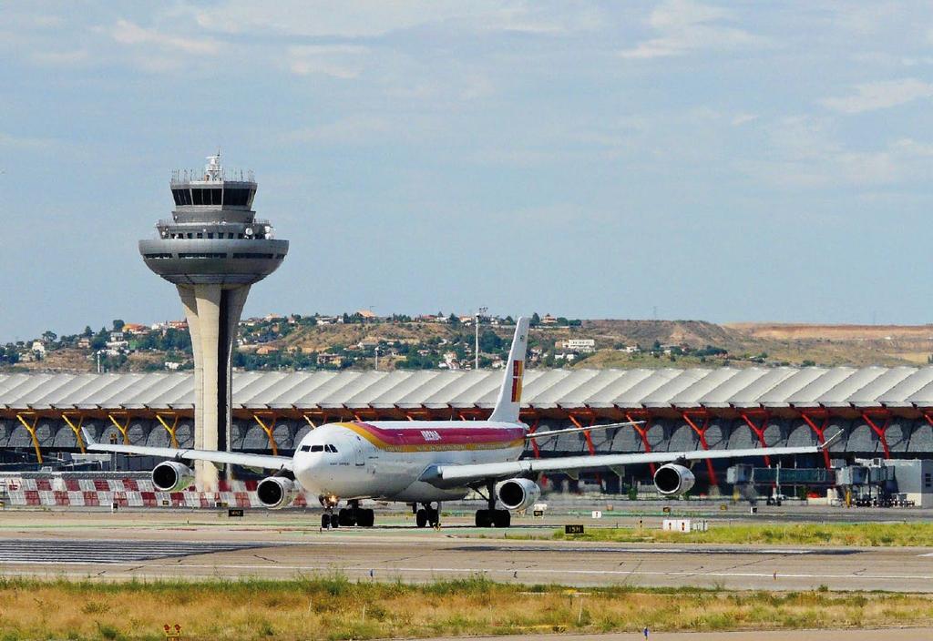 TÚNEL SERVICIOS AEROPUERTO DE BARAJAS El aeropuerto de Barajas en Madrid (España) se ha convertido en el principal punto de comunicaciones aéreas de España y en uno de los más importantes de Europa y