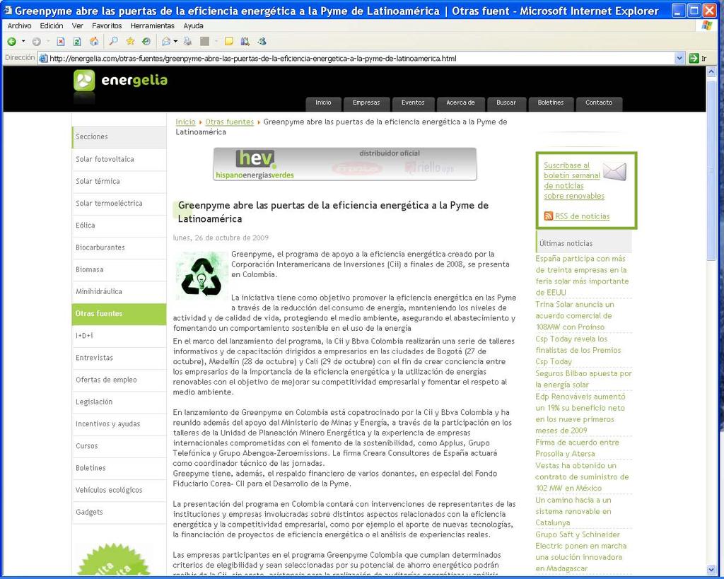 http://energelia.com/otras fuentes/greenpyme abre las puertas de la eficiencia energetica a la pyme de latinoamerica.