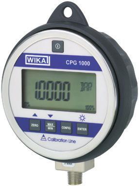 Calibración Manómetro digital de precisión Modelo CPG1000 Hoja técnica WIKA CT 10.