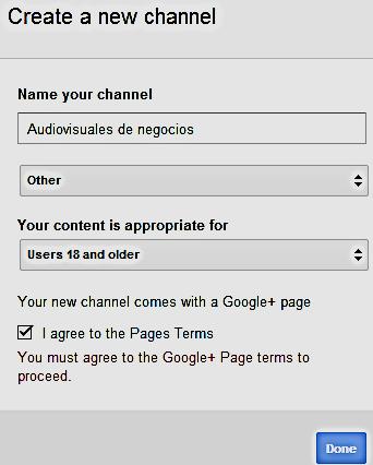 Si desea registrar su Canal con información personal dé clic en Continuar subiendo videos (b). a b 3.