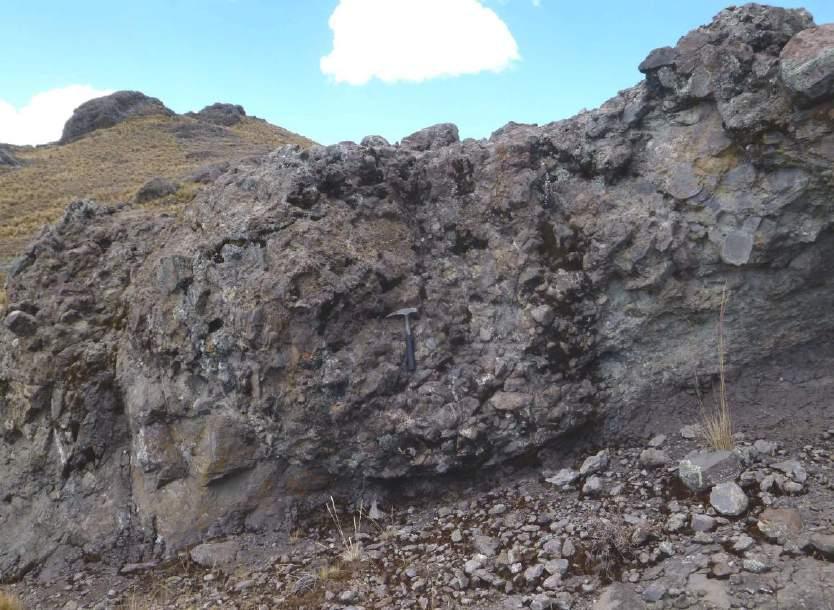 Estratigrafía Gpo. Nazca ~150m Fm.