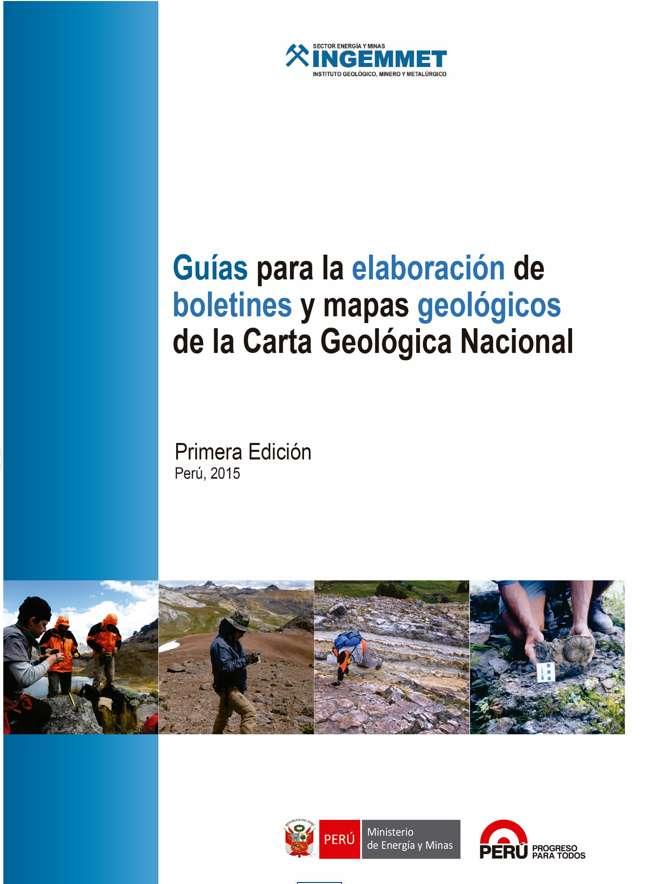 Guías La necesidad de sistematizar la información geológica surge de la abundante generación de datos producidos desde el inicio de la CGN.