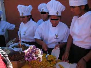 PROYECTO INTI K ANCHAY Durante este tiempo, 10 adolescentes-jóvenes, realizaron un curso en gastronomía; consiguiendo óptimos rendimientos.