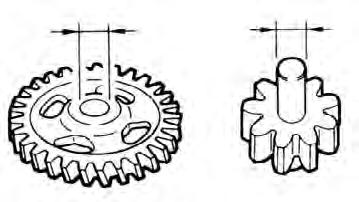Revisión de la válvula de alivio para aceite Revise si la válvula de alivio para aceite y el resorte están dañados o no.