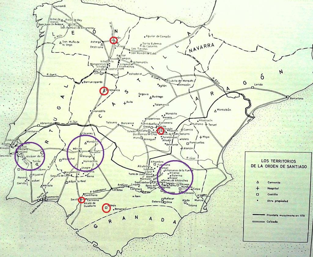 Anexos Imágenes y mapas 1.8. Mapa de los territorios de la Orden de Santiago 8 8 LOMAX, Derek W.