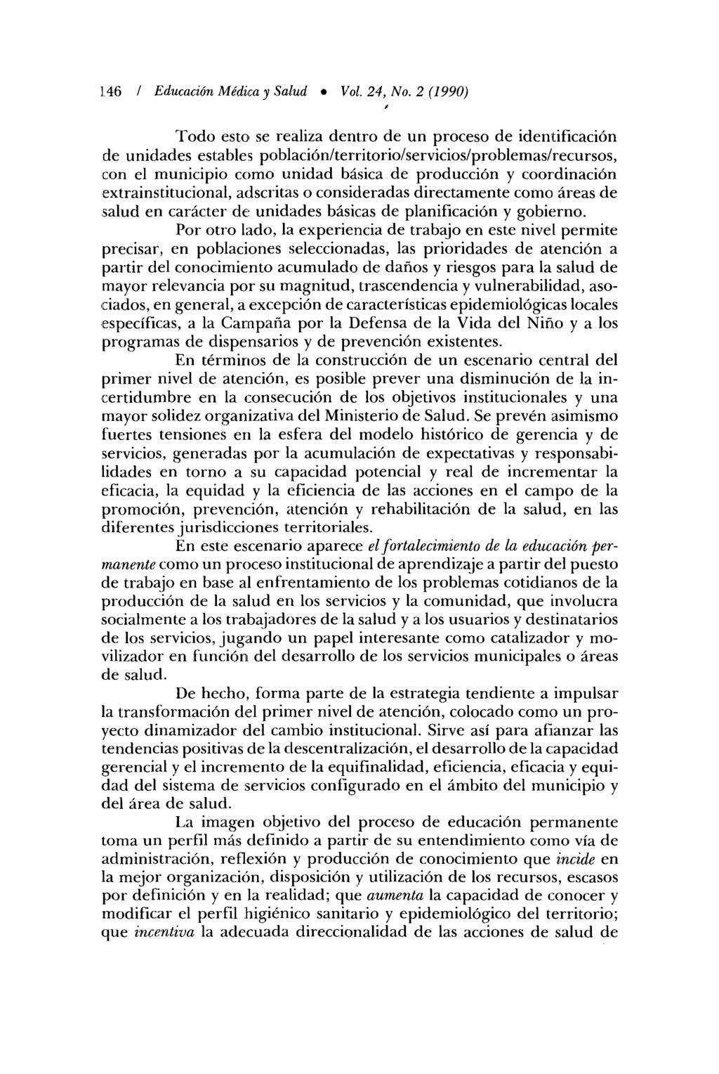 1]46 / Educación Médica y Salud * Vol. 24, No.