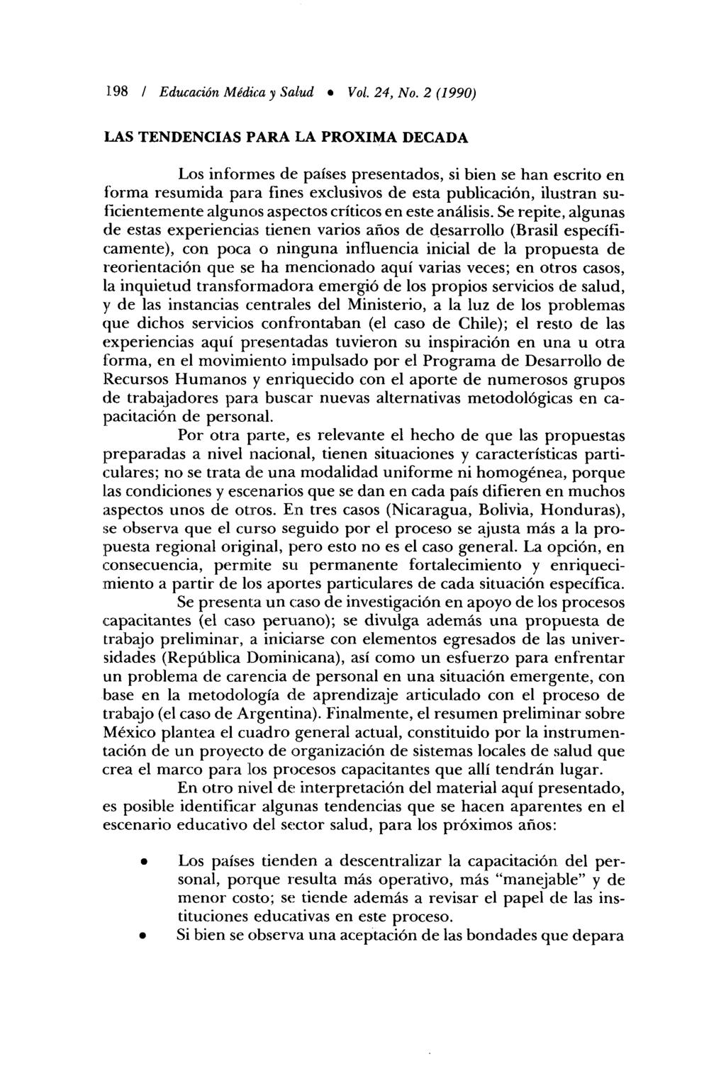 1]98 / Educación Médica y Salud * Vol. 24, No.