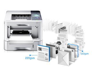 Con la impresión a doble cara siempre saldrás ganando. Trabaja mejor con una impresora rápida Imprime cualquier documento rápidamente gracias a la rápida impresión de Samsung.