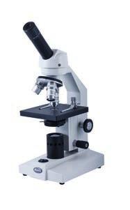 microscopios y estereomicroscopios *Microscopio biológico MOTIC serie SFC-100 Cabezal monocular inclinado 45º y giratorio 360º. Ocular gran campo WF10X/18 mm con puntero.