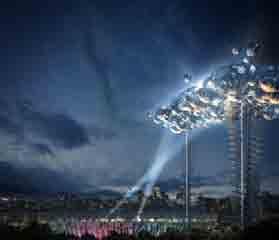 Uno de los proyectos más prometedores aunque no construido finalmente- de las Olimpiadas celebradas en Londres en 2012, fue el proyecto The cloud (fig.