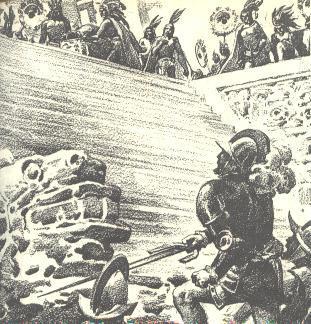 El enfrentamiento entre Cortés y Narváez no se produjo y ambos regresaron a Tenochtitlan con las nuevas tropas. Era el mes de mayo de 1520. Se aproximaba la fiesta de Texcatlipoca.