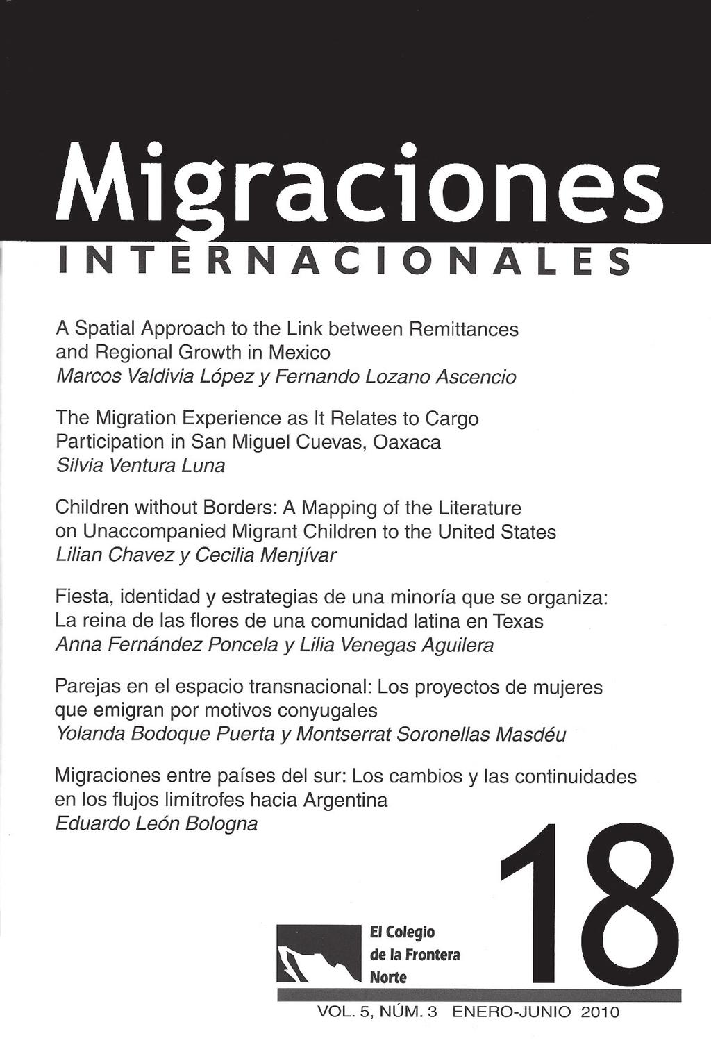 publicaciones Publicaciones Migraciones Internacionales es una revista de investigación científica con arbitraje,