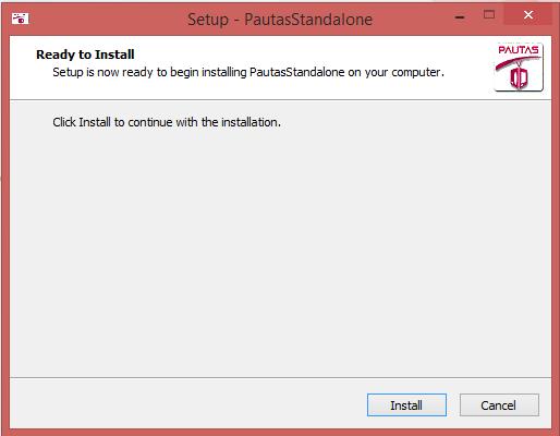 Acceso al sistema Sistema operativo Windows Para ingresar al aplicativo cliente standalone se debe ejecutar el archivo de instalación "PautasStandalone-1.1.exe" proporcionado por la DEPPP.