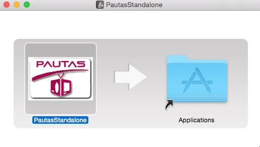 Sistema operativo Mac Para ingresar al aplicativo cliente standalone se debe ejecutar el archivo de instalación PautasStandalone- 1.