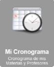 matricular al nivel correspondiente MI CRONOGRAMA Esta opción nos permite ver nuestro cronograma asignado