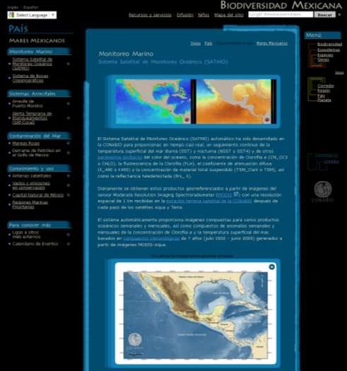 Sistema satelital de monitoreo marino Objetivo: Establecer un sistema operacional de monitoreo de la temperatura y color del mar con técnicas de percepción remota que nos permita
