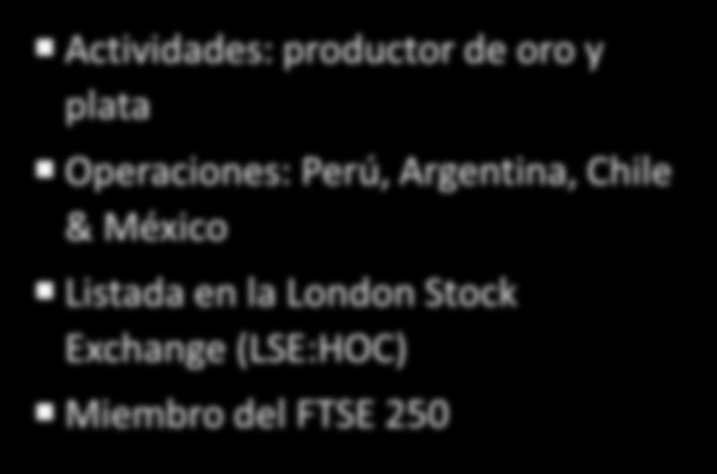 Perú Listada en la Bolsa de Valores de Lima (BVL: CPACASC1-PE) y