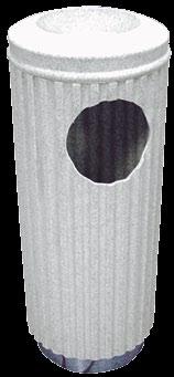 ORNAMENTAL-50 CON CENICERO Papelera fabricada en polietileno de media densidad Tapa superior