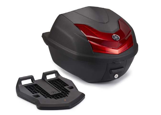 Puede albergar casco integral o equipo de seguridad Incluye adaptador y juego de bombín estándar con 2 llaves Dimensiones 380 x 330