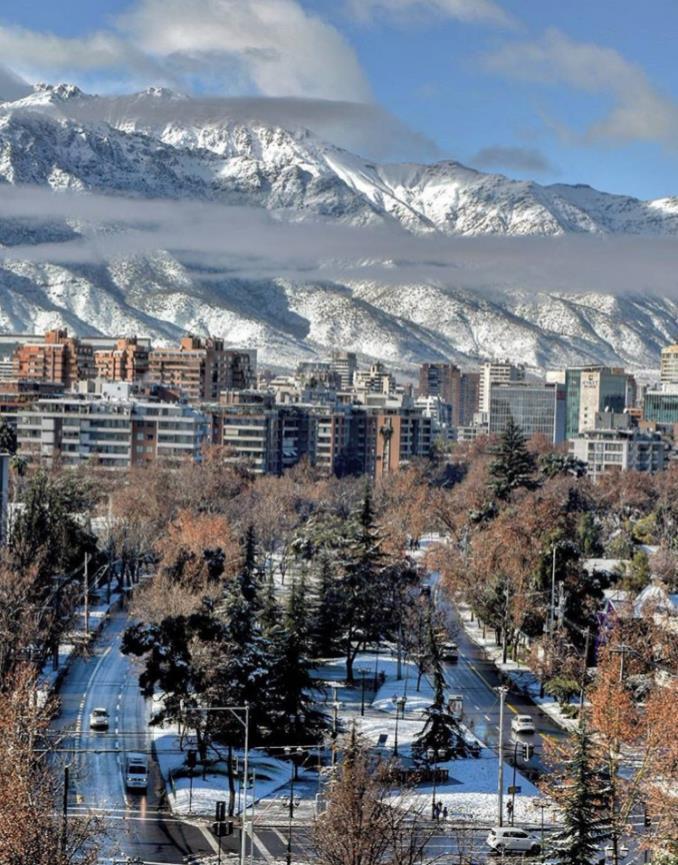 Eventos de nieve en Santiago de Chile