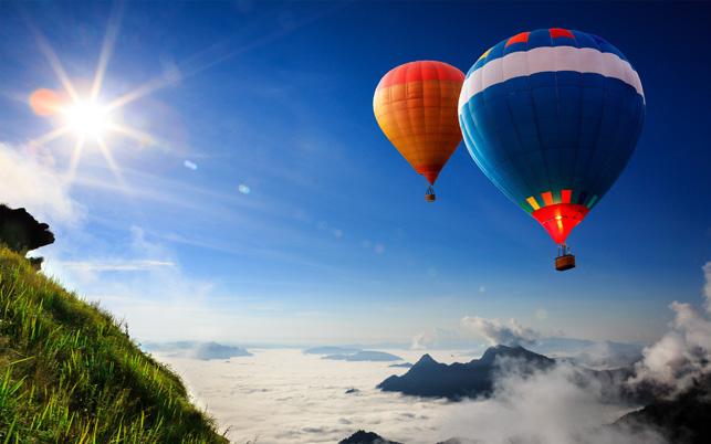 Vuelo en globo Tomar un vuelo en globo sobre el campo te dejará asombrado y vas a poder disfrutar de las mejores vistas del amanecer ó atardecer durante un vuelo a 250mts de altura promedio.