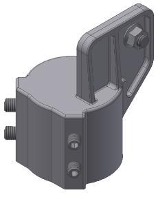 El kit de tapa de montaje lateral incluye tuercas en T de 3 / 8-16, tuercas de brida y tornillos de fijación 4x M10.