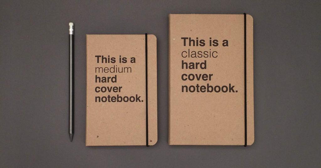 Hard Cover Notebooks Hard Cover La pasta es rígida, de 2 mm de grosor