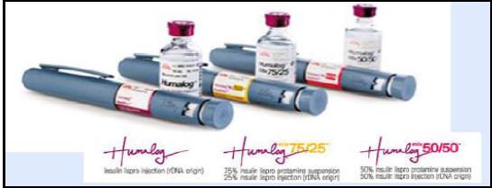 los disposi<vos (vial y pluma) Las insulinas con nombres