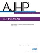 American Journal of Health-System Pharmacy October 1, 2016; 73 (19 Supplement 5) Insulin Pens Devices