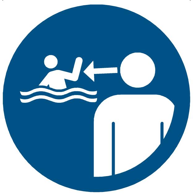 Señalización de Seguridad TODAS las piscinas (prefabricadas o construidas) deben ir provistas de: Señal de seguridad y/o texto siguiente: Mantener a los niños bajo supervisión en