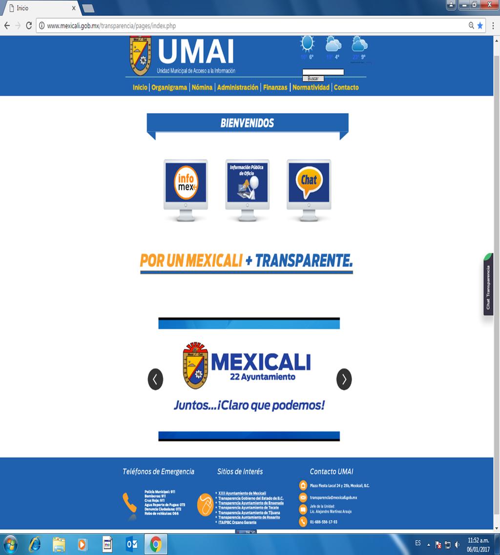 UNIDAD MUNICIPAL DE ACCESO A LA INFORMACIÓN La Unidad de Transparencia publica de manera regular la información