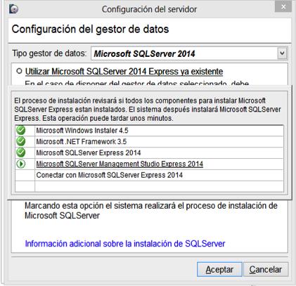 Paso 3 Una vez finalizada la instalación del motor de base de datos SQL Server se iniciará el proceso de instalación del SQL Management Studio, mostrándose diferentes pasos.