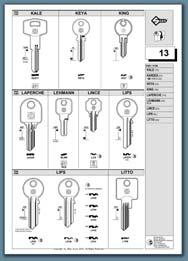 108 Catalogue Update Notre nouveau Catalogue 108 Update complète et met à jour la gamme de clés plates pour serrures à cylindre, clés croix, pour ascenseurs et boîtes aux lettres répertoriée dans