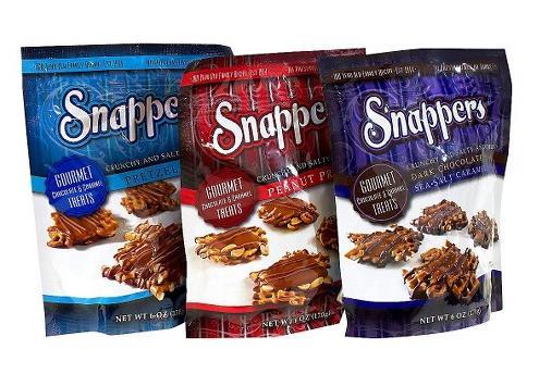TENDENCIAS EN INGREDIENTES Pasta de cacao: Snappers Pretzels Distribuido en Estados Unidos por $6 la bolsa.