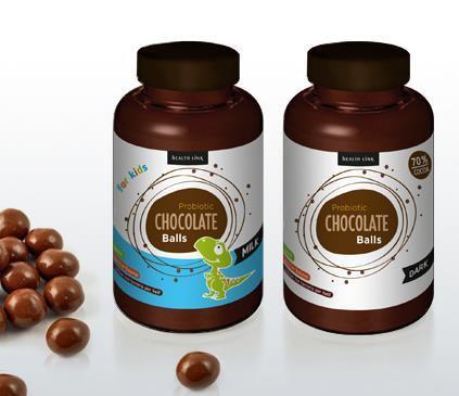 TENDENCIAS EN INGREDIENTES Chocolate orgánico: Probiotics Chocolate Balls Distribuido en República Checa. Vitaminas y minerales.