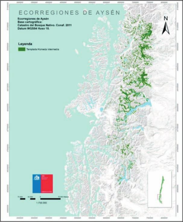 Caracterización y propiedades de los suelos de la Patagonia occidental (Aysén) Ecorregión Templada húmeda intermedia (Cfb) Los lugares representativos de esta ecorregión son Futaleufú, Alto Palena,