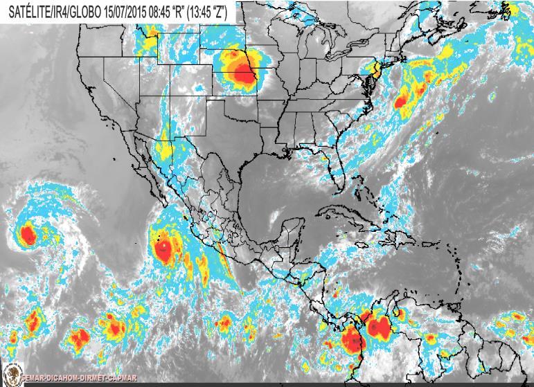 HURACÁN DOLORES. (11 al 19 de julio 2015). Temporada de Ciclones Tropicales 2015. La génesis del Huracán Dolores, inició al SSE de Punta Maldonado, Gro.