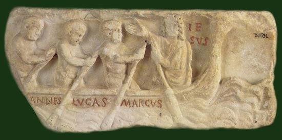 Los sarcófagos paleocristianos Los cristianos que podían mandarse hacer sarcófagos de mármol pedían que labraran en ellos símbolos y episodios tomados del Antiguo y del