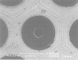 rado grande (> 100 µm) matrz