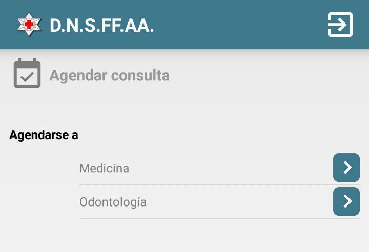 Servicios: Agendar consulta - Podrá seleccionar entre medicina y odontología.
